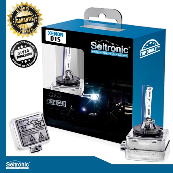 2Er Set Seitronic D1S 6000K Xenon Brenner Gold Edition Bulb Scheinwerfer Lampe 1-image