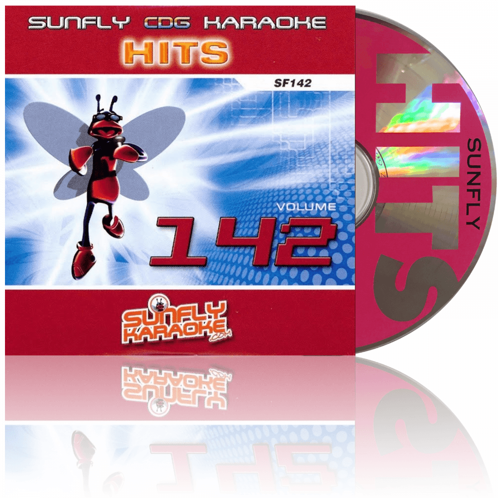Karaoke CD+G Disc SF142 Sunfly Hits 16 CDG Track Disc Sunfly Vol 142