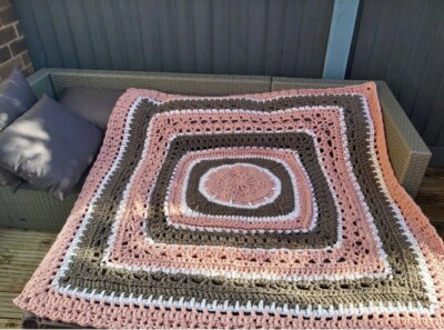 Afghan/Überwurf Super Chunky 60 X 60 Inch