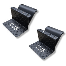 Cj5 Side Steps Compatible With Jeep Cj Vehicles Pair - Cj5 Cutout - Black Cj5 Side Steps Compatible With Jeep Cj Vehicles Pair - Cj5 Cutout - Black
