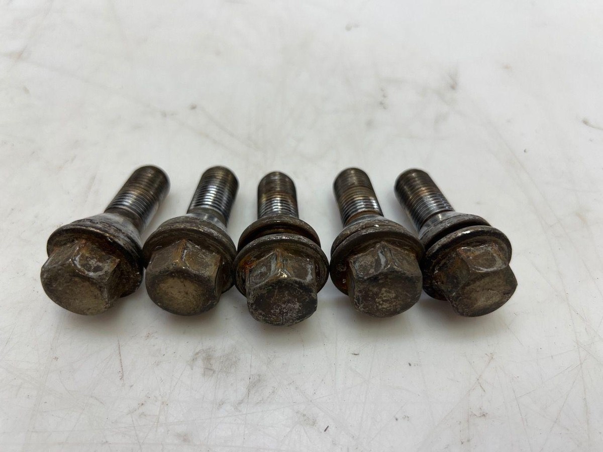 5X Genuine Volvo Wheel Lug Chrome Bolt with Washer 31362432  