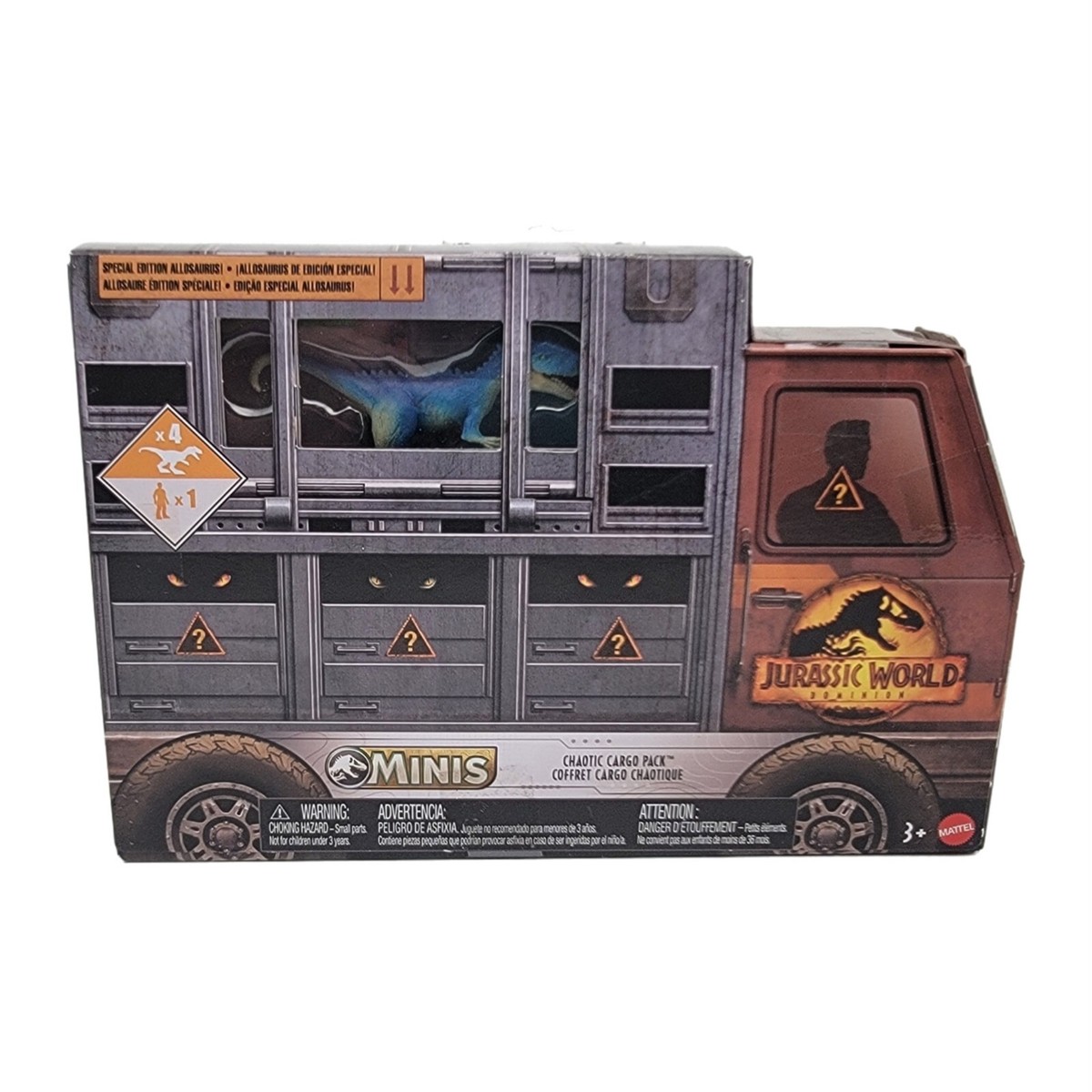 Jurassic World Dominion Minis Chaotic Cargo Pack Owen Allosaurus