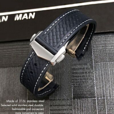 Fits For Omega Seamaster Aqua Terra 150 Fluorine Rubber Watch Strap  20 21 mm