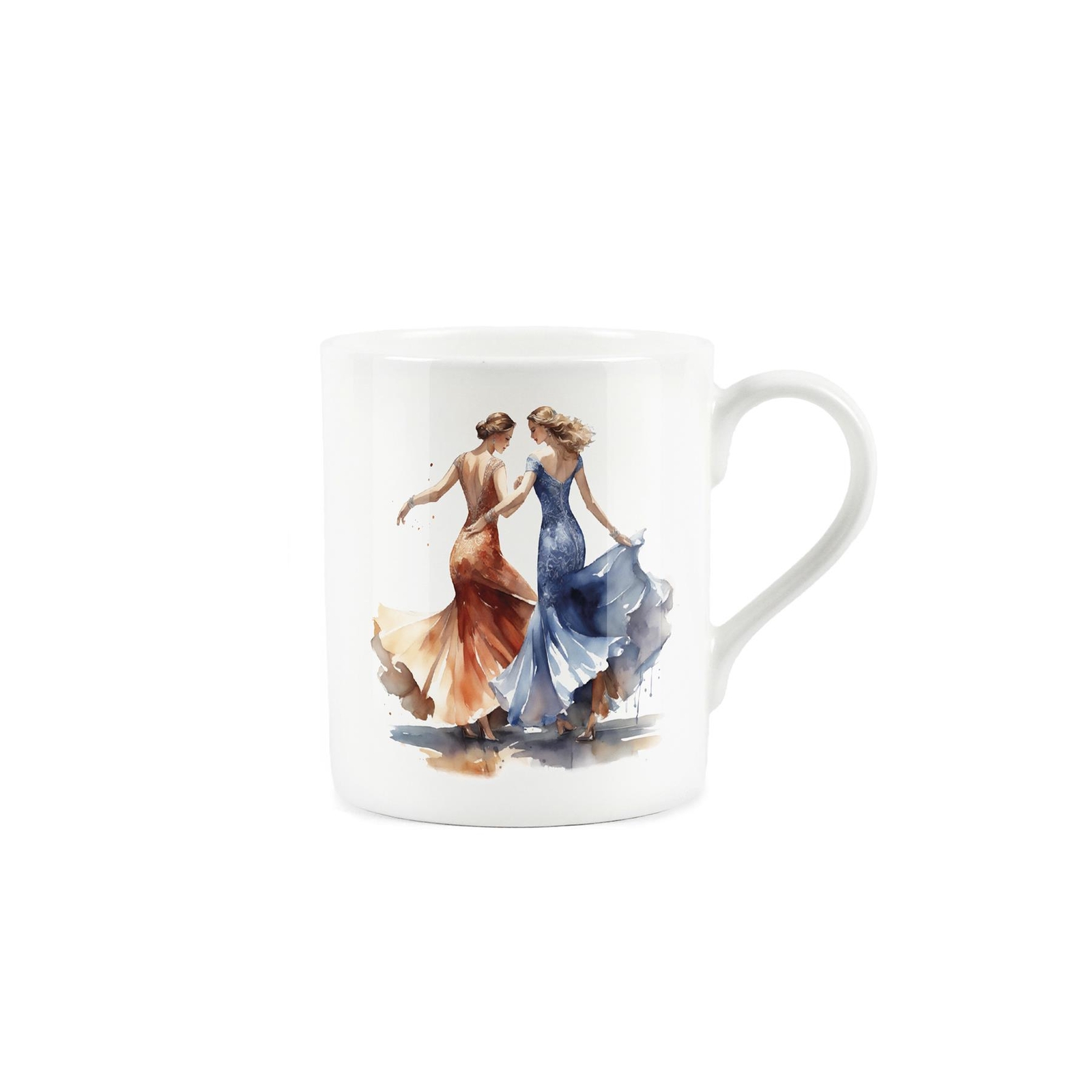 12 Days of Christmas Mug - Small Bone China Gift - Nine Ladies Dancing