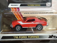 Rare NOS 07 AW Rel 2 Red 76 Ford Torino Police HO Xtraction Slot Car Runs on AFX
