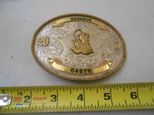 RARE 2010 RESERVE C4SYR INDIANA RODEO BELT BUCKLE MONTANA SILVERSMITH HEADER