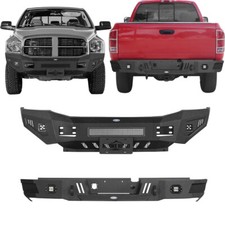 Steel Front Bumper Rear Bumper W Led Lights For 2006-2009 Dodge Ram 2500 3500 Steel Front Bumper Rear Bumper W Led Lights For 2006-2009 Dodge Ram 2500 3500