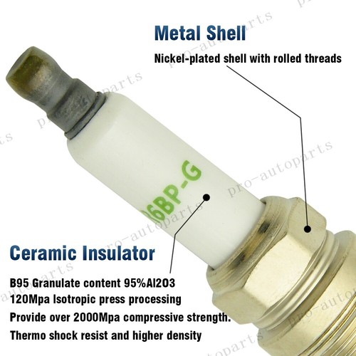 Ignition Coil Pack UF620 + 4x Spark Plug for 2012-2015 Chevrolet Cruze Sonic 1.8 - Picture 4 of 11