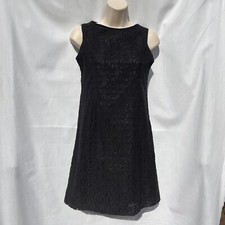 Talbots Kids Black Lace Sleeveless Dress - Size 14