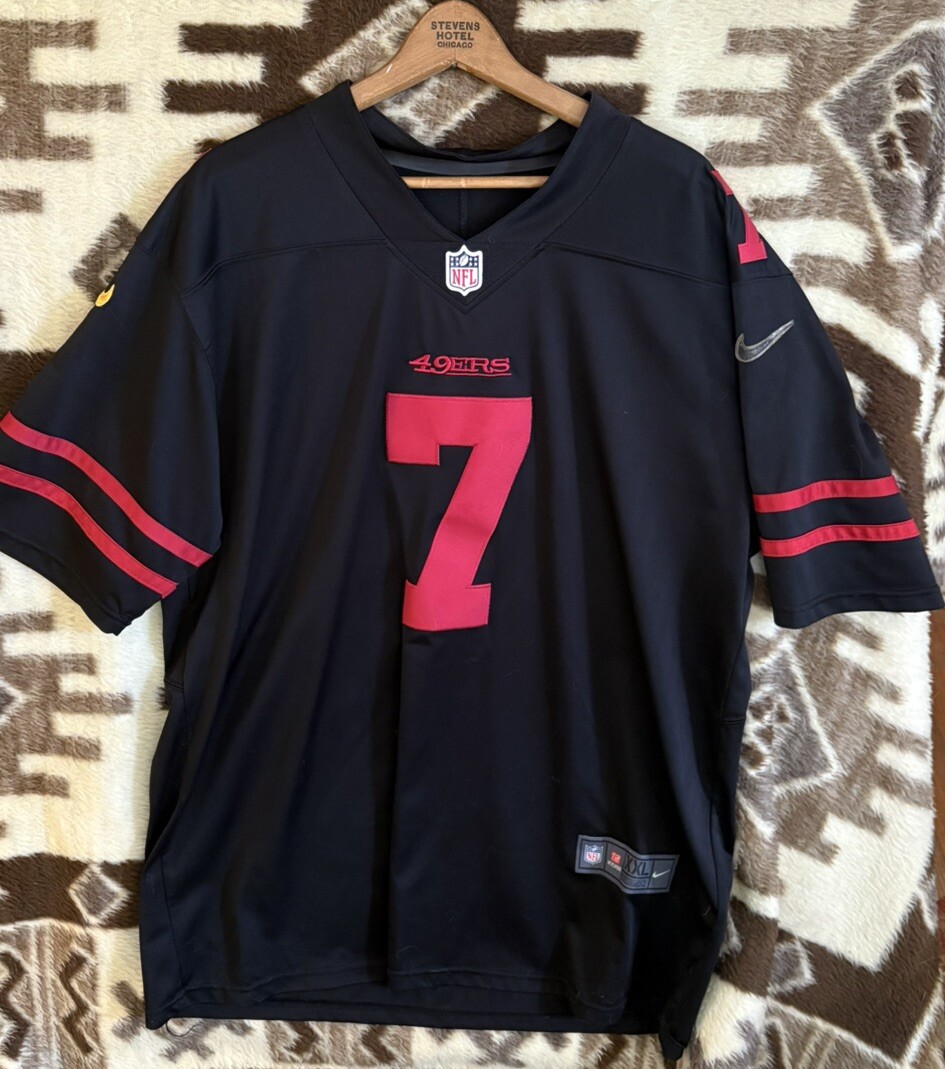 Colin Kaepernick #7 San Francisco 49ers NFL NIKE Black Game Jersey