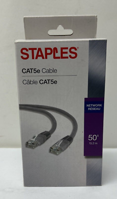 Staples - 15.2m Ft. Netzwerk CAT5e Kabel - 9071-15.2m/15.2 Meter - NOS