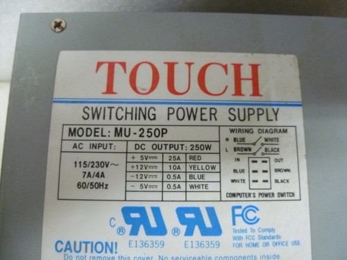 VINTAGE TOUCH MU-250P 250W SWITCHING POWER SUPPLY - Picture 2 of 2
