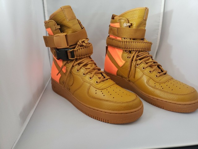 nike sf af1 orange black