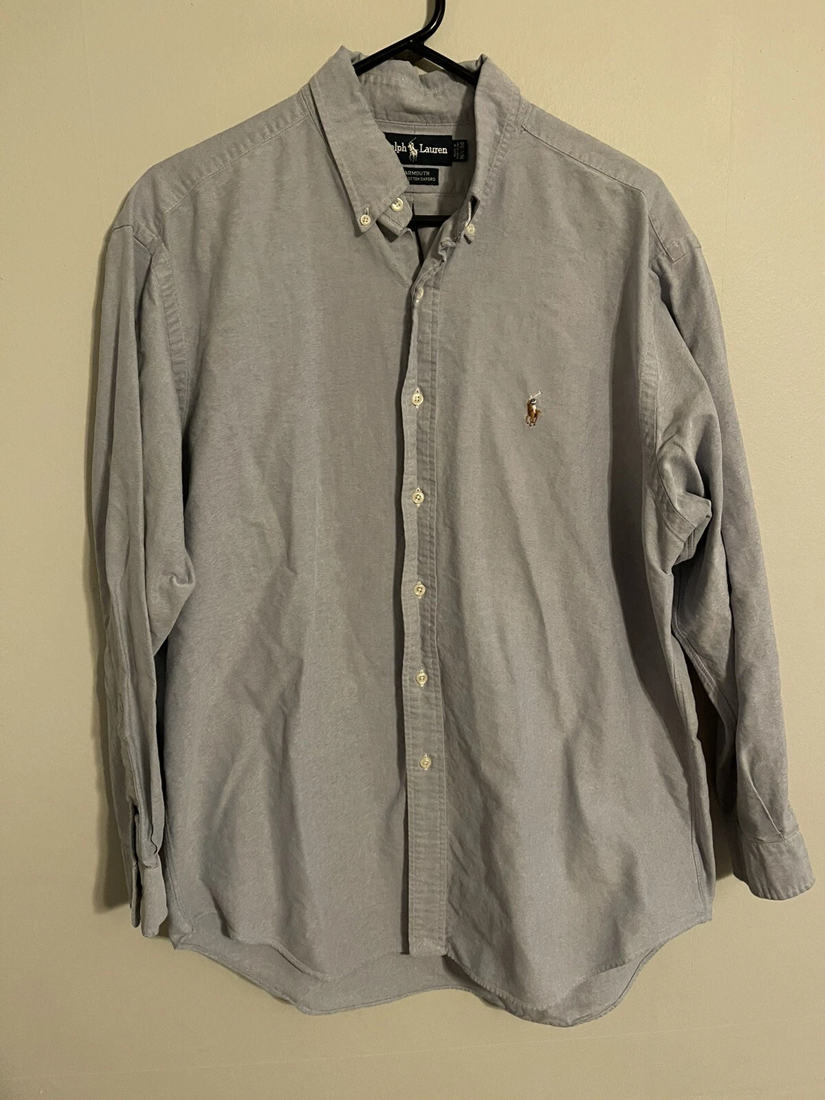 Polo Ralph Lauren Yarmouth Light Blue L/S Button Up Dress Shirt - Men's 16 34