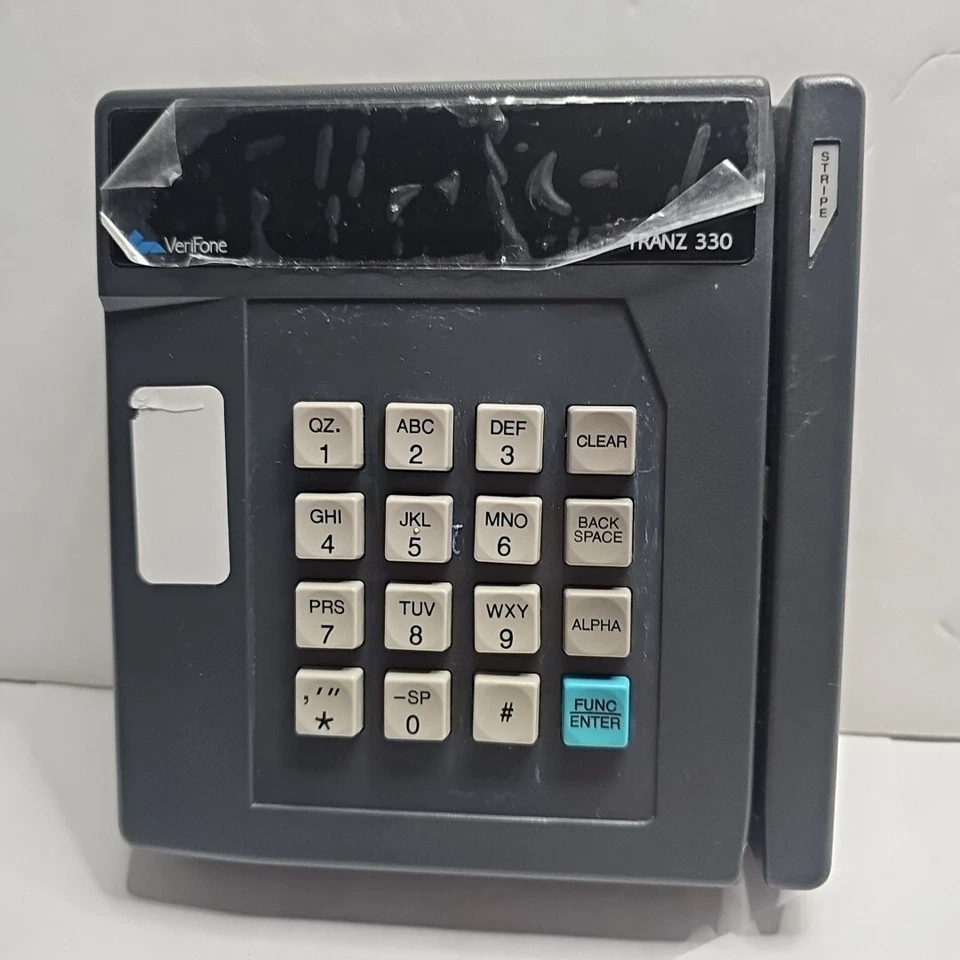 Verifone Tranz 330 Credit Card Terminal Only Replacement No Power Cords Not - Image 3 of 4