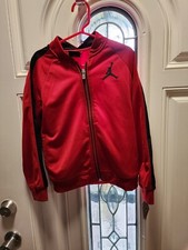 Air Jordan Nike Red & Black Warm Up Track Jogging suit Youth Size M 5-6