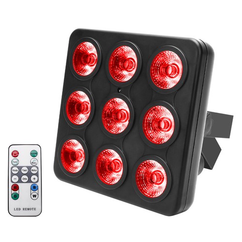Luz de escenario 130W 9 LED RGBW DMX PAR Can Light Club para discoteca fiesta Navidad - Imagen 2 de 9