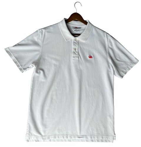 Casablanca Polo Shirt Mens Large White Pima Cotton - 第 1/5 張圖片
