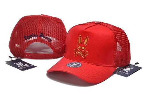 NUOVO Psycho Bunny Teschio Coniglio Ricamo Uomo Donna Cappello Camionista Baseball Cappellini Sole - Foto 37 di 57