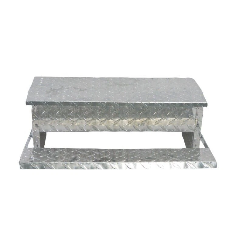 11 lb Automatic Chook Chicken Feeder Poultry Auto Treadle Embossed Aluminum Coop - Image 2 of 4