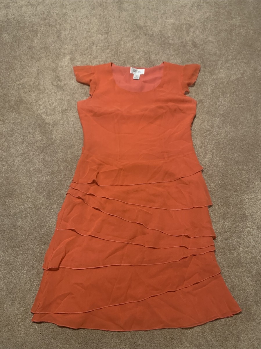 bob mackie orange dress 1980S BOB MACKIE Golden Orange Irridescent Silk Chiffon Beaded Gown With Matching Shawl