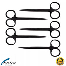 5X Scissors Curved Micro-Notched Tip Thread Scissors 12 Cm