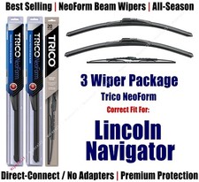 3pk Wipers Front & Rear - NeoForm fit 2003-2007 Lincoln Navigator 16200x2/30170