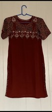 Indian/pakistani Women Red And Ran Color Kameez Brand New