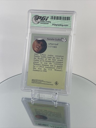 🔥2002 Sports Card Investor Gold Natalie Gulbis #3 Rookie RC PGi 10 GEM MINT🔥 - Picture 3 of 4