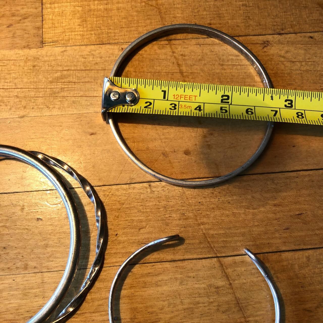 Four Sterling Silver Bracelets Solid 925 Vintage … - image 4