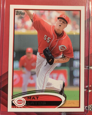 2012 Topps Update Cincinnati Reds Baseball Card #US105 Mat Latos