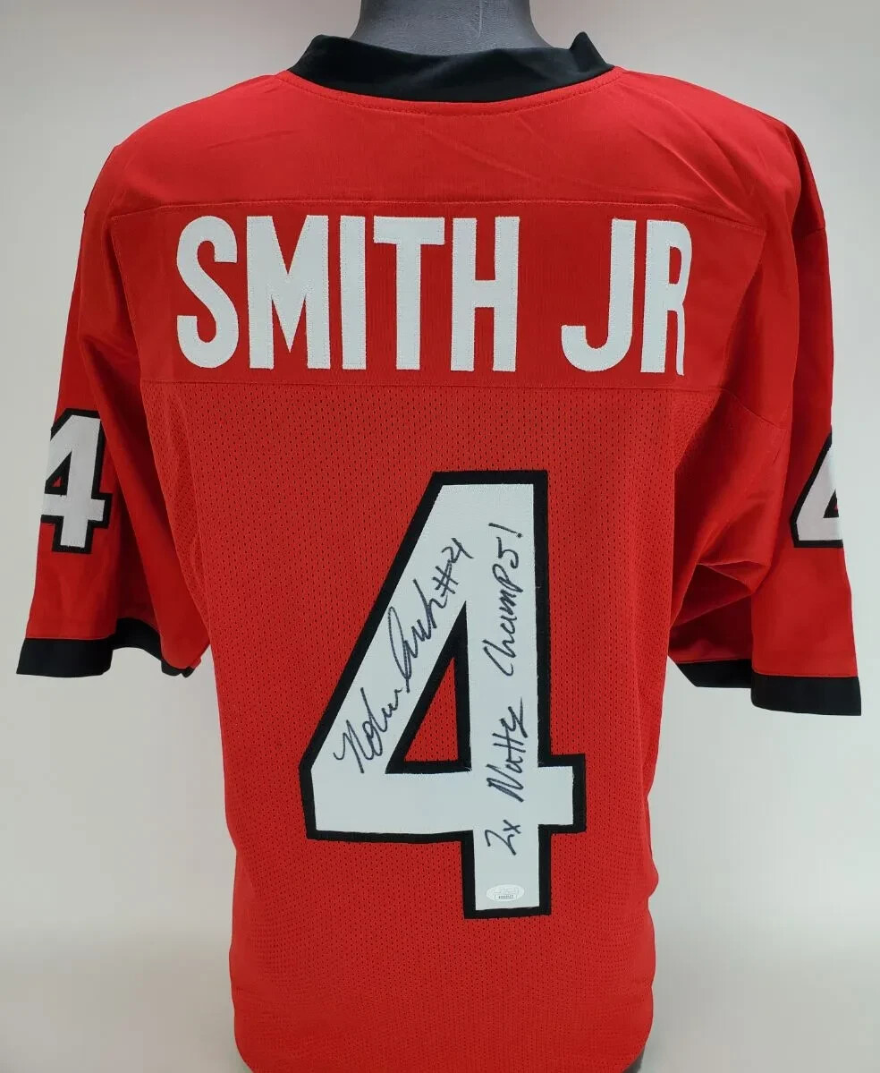 Nolan Smith Jr. Autographed Signed Georgia Bulldogs Jersey 2X Natty Champs! (JSA COA) L.B. 