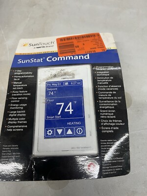SunTouch Floor Warming SunStat Command Programmable Radiant Floor Heating