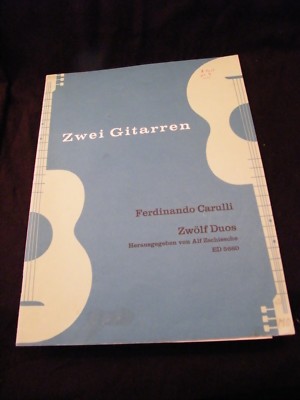Partition Zwei Gitarren Ferdinando Carulli 12 Duos Notenblatt