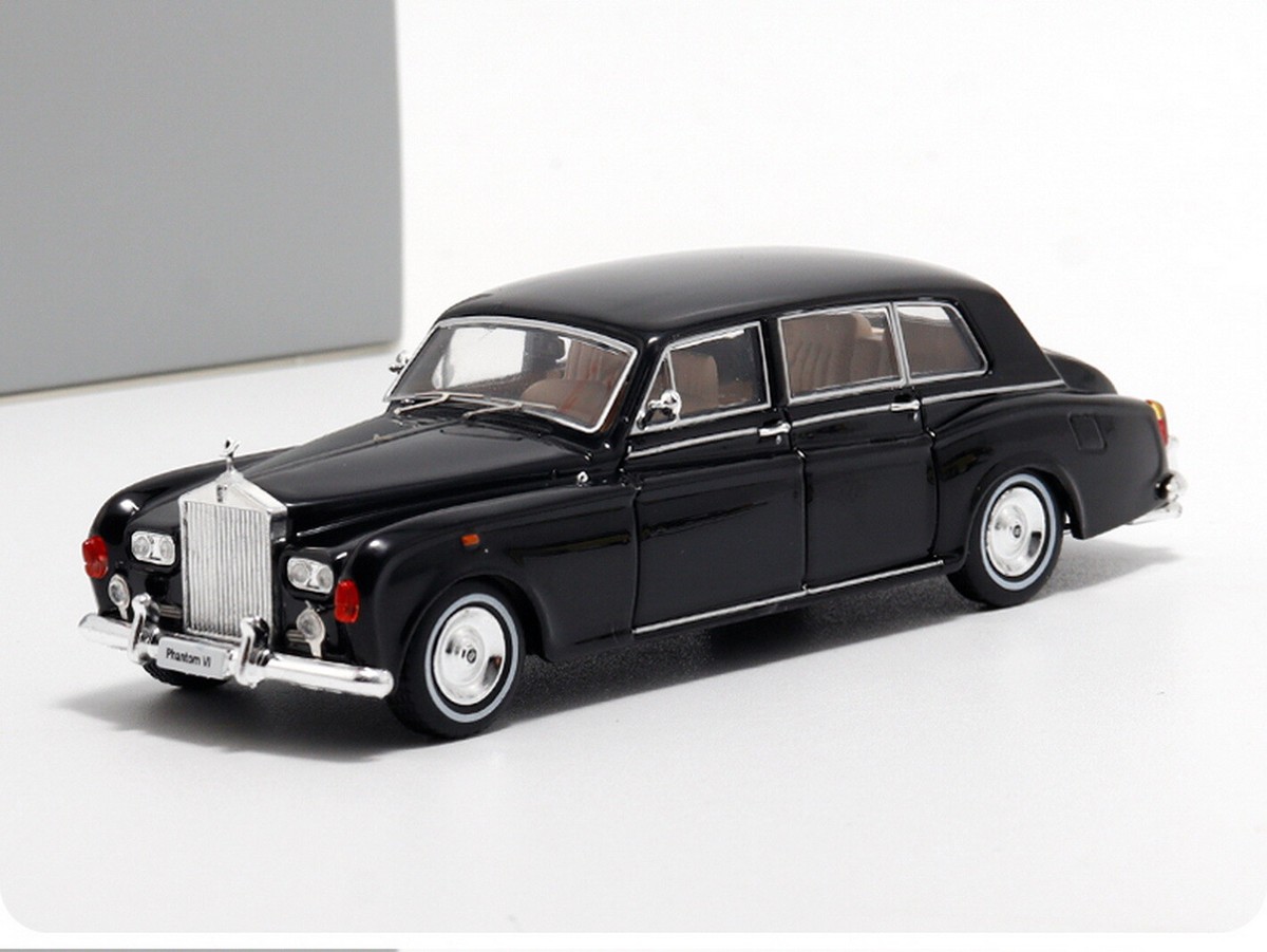 DCM 1/64 Scale Rolls-Royce Phantom VI Black Diecast Car Toy