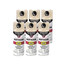 Rust-Oleum 376900-6PK Stops Rust Custom Spray 5-in-1 Spray Paint, 12 oz, Gloss