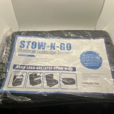 Grand Fusion Stow-N-Go Portable Luggage System Hang-Load Collapse-Latch Black