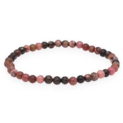 Rhodonit Mini-Kugelarmband 4mm | Edelsteinschmuck | Lebensquelle Plus