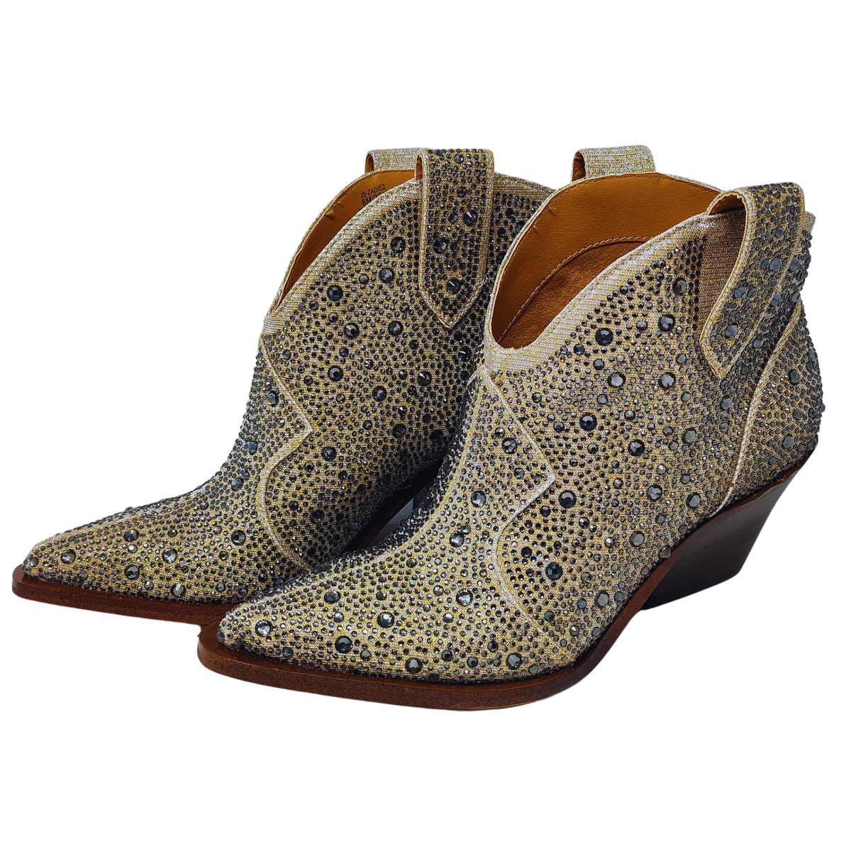 Jessica Simpson Women's Zadie Pull-on Western Booties Champagne