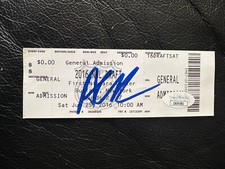 Alex Debrincat Signed 2016 NHL DRAFT  TICKET  JSA  COA   CA04581