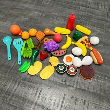   35 Pieces Plastic Food Kitchen Veggies Deserts Fruit Pizza  Smoke Free