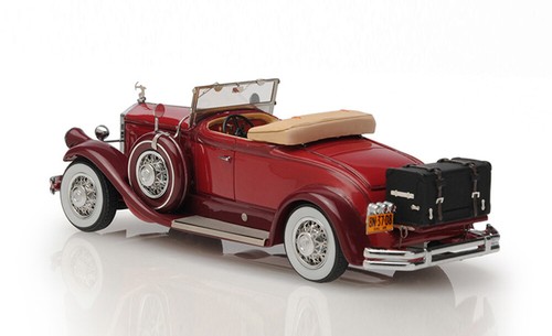 Esval Models Ltd Ed 1930 Pierce Arrow Model B Rdstr Top Down Red 1/43 Resin - Picture 7 of 9