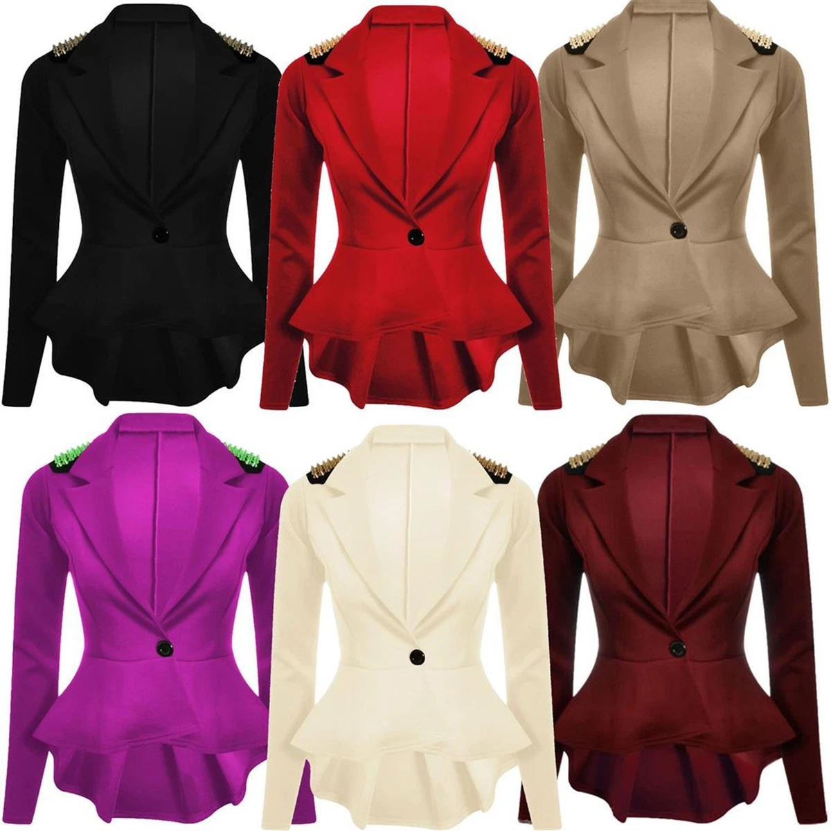 Peplum blazer hotsell plus size