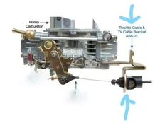 ,TH200C 2004R 4L60 AOD TV Cable Bracket for Holley Carburetors Sonnax AS6-01