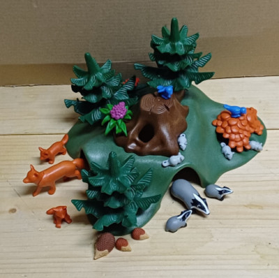 Playmobil - 4204 - Dachs und Fuchsbau mit extra Tieren  (2)