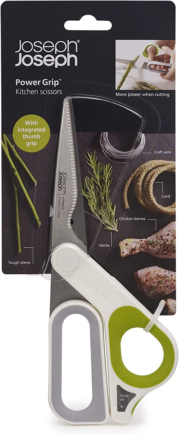 Joseph Joseph Kitchen Shears Scissors with Thumb Grip and Herb Stripper Separate
Opens in a new wind