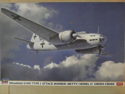 Model Airplane 1/72 HASEGAWA Ref 02167 Mitsubishi G4M1 Type 1 Attack Bomber (Bet