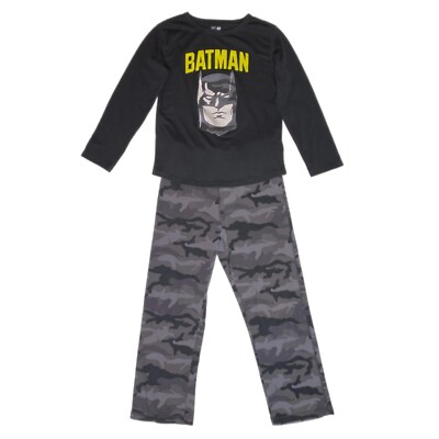Gap Kids Boys Pajamas Batman Top/Camouflage Bottom Size 10
