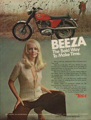 1969 BSA Starfire 250 Vintage Motorcycle Ad