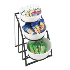 Cal-Mil CalMil 17121013 3Tier Black 10 in Bowl Display